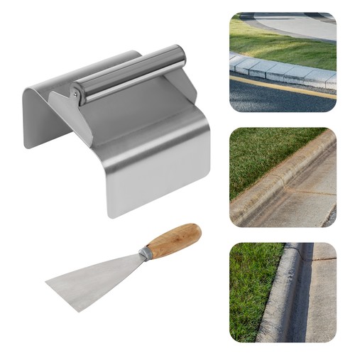 Concrete curb trowel edger - curb,